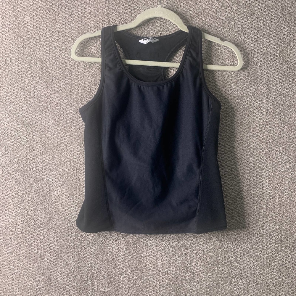 Pearl Izumi‎ Womens Tank Top Size Large Black Sleeveless Racerback Athletic
